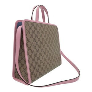 Gucci Yuko GG Supreme Pink Bag Shoulder Tote Higuchi